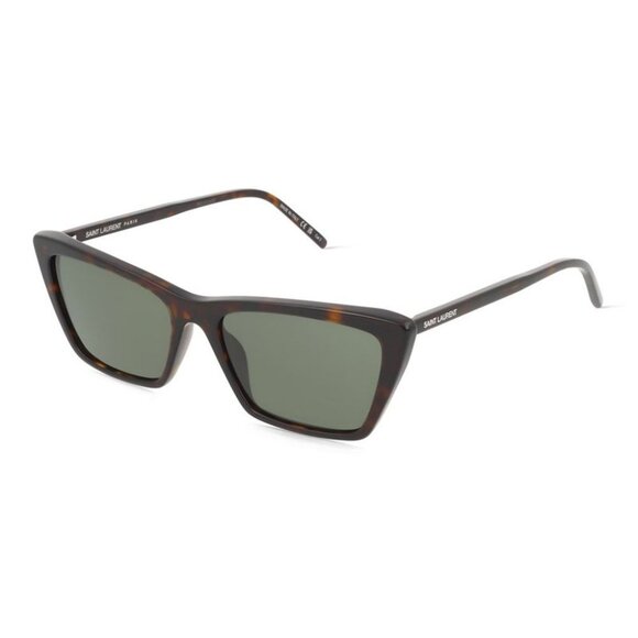 NEW SL737 MICA THIN 002 SAINT LAURENT SUNGLASSES HAVANA SQUARE WOMEN EYEWEAR - Picture 1 of 4